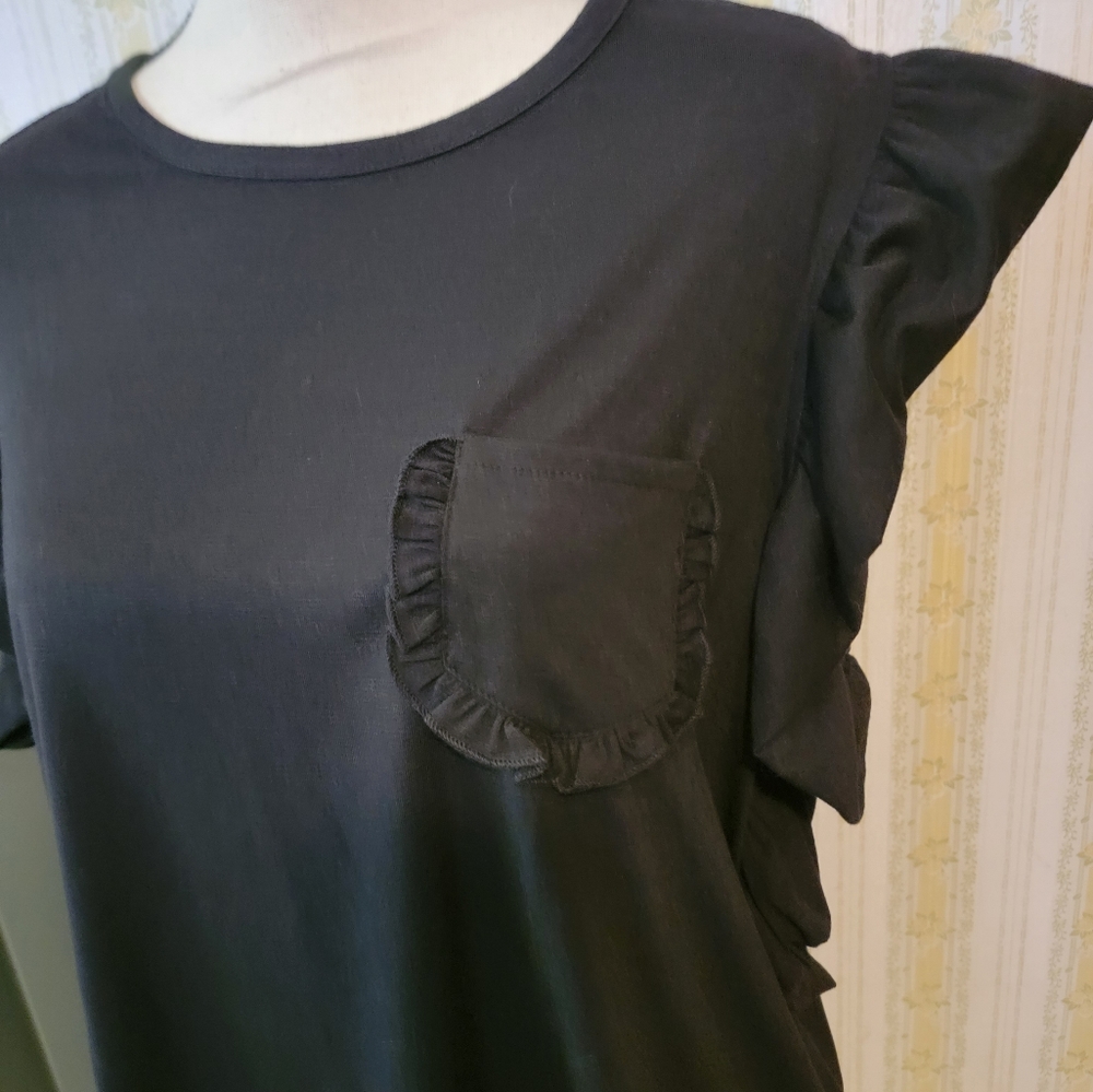 NWT Boutique Ruffle Top Sz XL - Picture 2 of 4